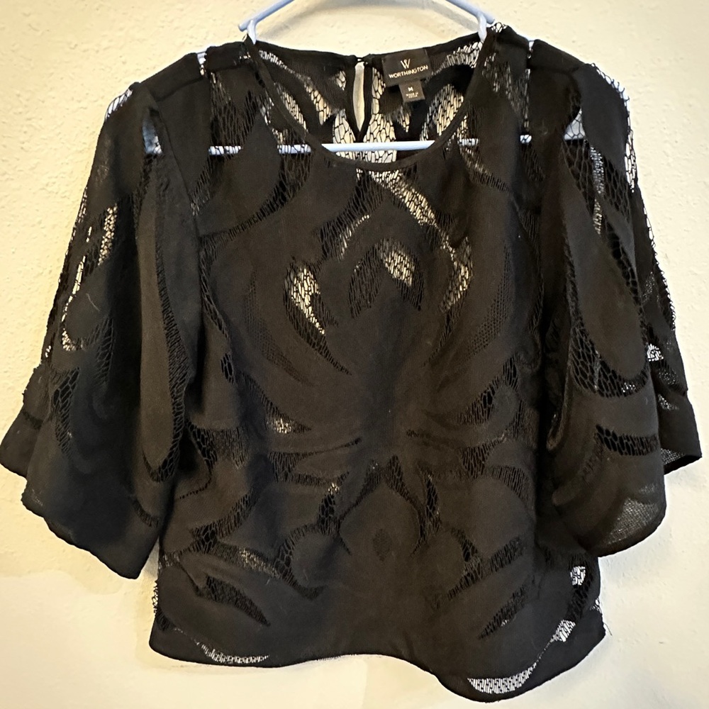 Worthington Black Blouse
